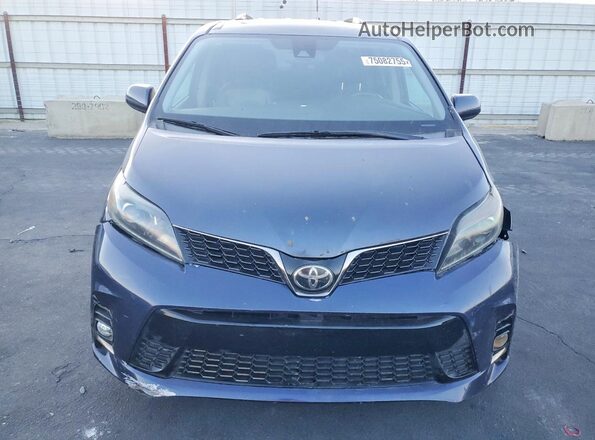 5TDXZ3DC7JS951305 2018 TOYOTA SIENNA Blue წინა ხედი
