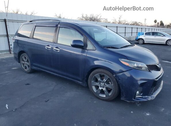 5TDXZ3DC7JS951305 2018 TOYOTA SIENNA Blue წინა მარჯვენა