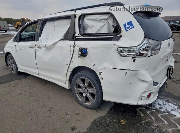 5TDXZ3DCXJS953016 2018 TOYOTA SIENNA White Tył lewy