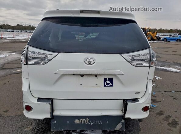 5TDXZ3DCXJS953016 2018 TOYOTA SIENNA White Widok z tyłu