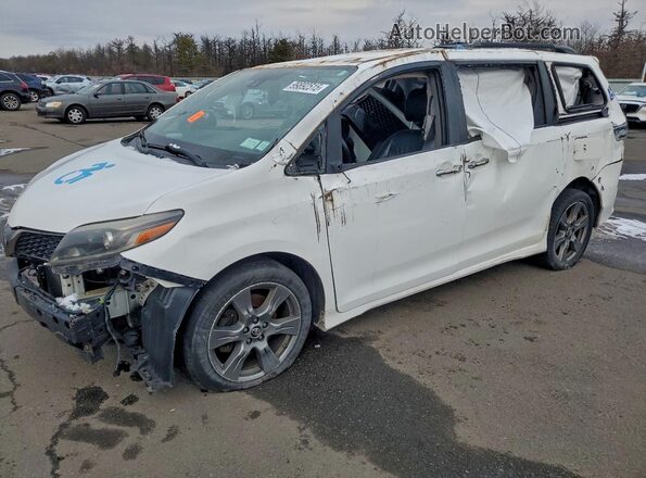 5TDXZ3DCXJS953016 2018 TOYOTA SIENNA White Przód lewy