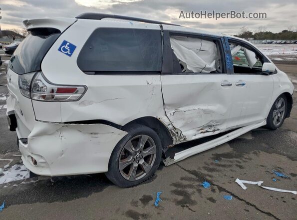 5TDXZ3DCXJS953016 2018 TOYOTA SIENNA White Tył prawy
