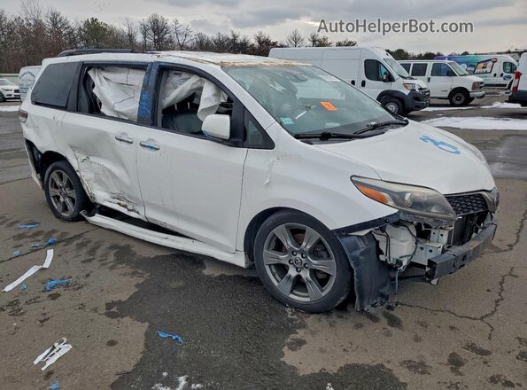 5TDXZ3DCXJS953016 2018 TOYOTA SIENNA White Przód prawy