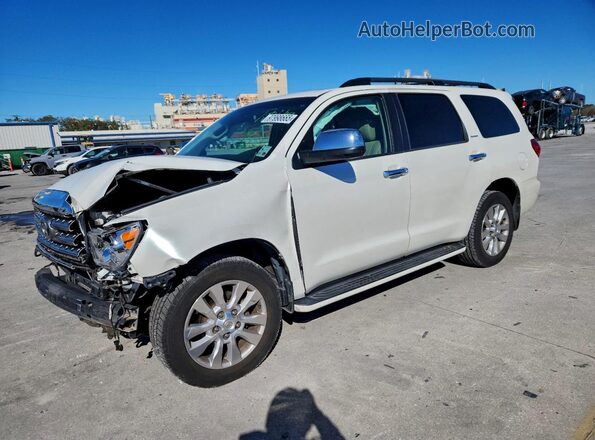 5TDYY5G1XGS066523 2016 TOYOTA SEQUOIA Белый Передняя левая четверть