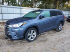 2018 Toyota Highlander Limited Синий vin: 5TDYZRFH7JS246133