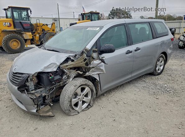 5TDZK3DC1GS740722 2016 TOYOTA SIENNA Серебряный Передняя левая четверть