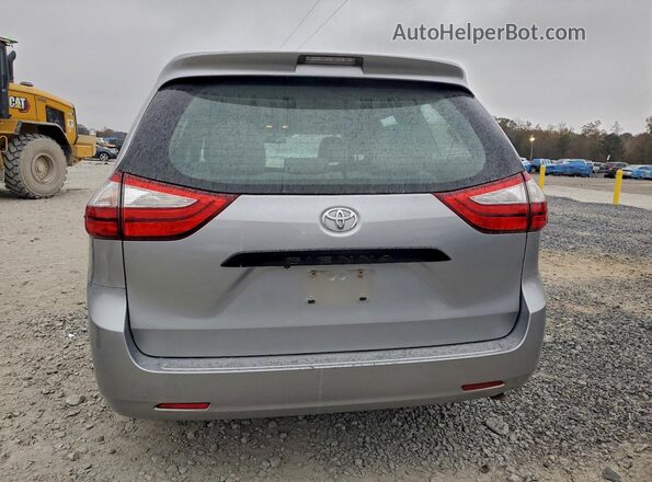 5TDZK3DC1GS740722 2016 TOYOTA SIENNA Серебряный Вид сзади