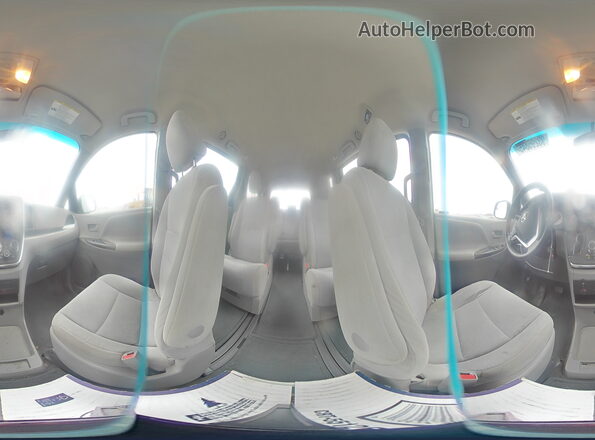 5TDZK3DC1GS740722 2016 TOYOTA SIENNA Серебряный Панорамный вид салона 360°