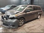 2017 Toyota Sienna L 7 Passenger Серый vin: 5TDZZ3DC0HS869791