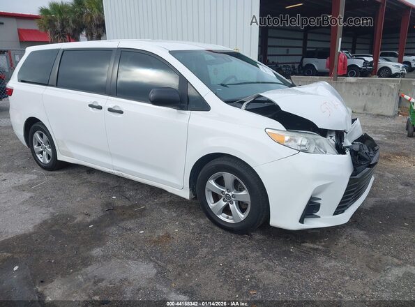 5TDZZ3DC3JS913756 2018 TOYOTA SIENNA Белый Передняя правая четверть