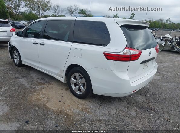 5TDZZ3DC3JS913756 2018 TOYOTA SIENNA Белый Задняя левая четверть