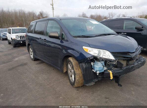 5TDZZ3DC6LS070476 2020 TOYOTA SIENNA Синий Передняя правая четверть