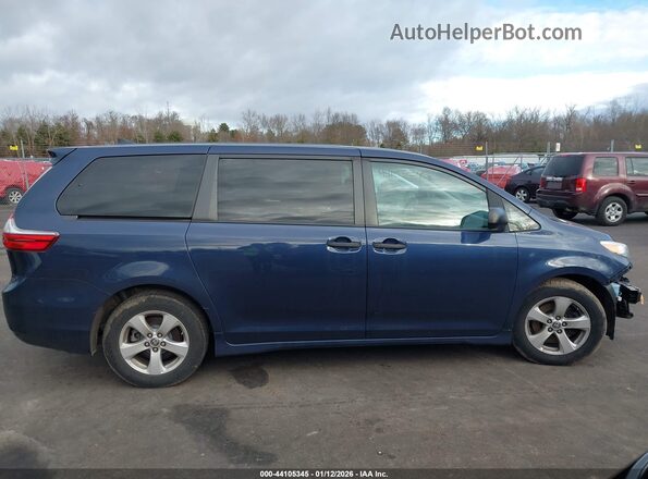 5TDZZ3DC6LS070476 2020 TOYOTA SIENNA Синий Панорамный вид салона 360°