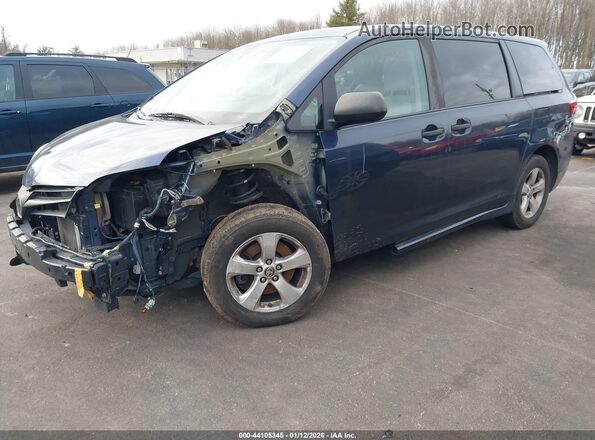 5TDZZ3DC6LS070476 2020 TOYOTA SIENNA Синий Передняя левая четверть