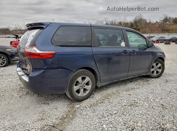 5TDZZ3DC7JS957520 2018 TOYOTA SIENNA Blue უკანა მარჯვენა