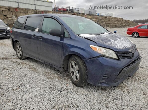 5TDZZ3DC7JS957520 2018 TOYOTA SIENNA Blue წინა მარჯვენა