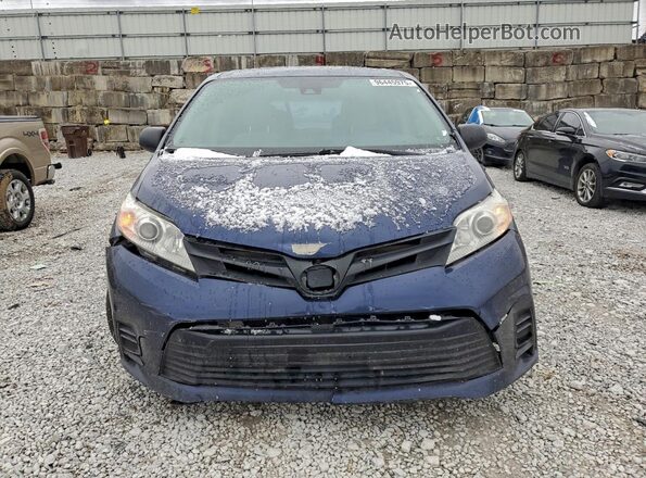 5TDZZ3DC7JS957520 2018 TOYOTA SIENNA Blue წინა ხედი