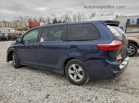 5TDZZ3DC7JS957520 2018 TOYOTA SIENNA Blue უკანა მარცხენა