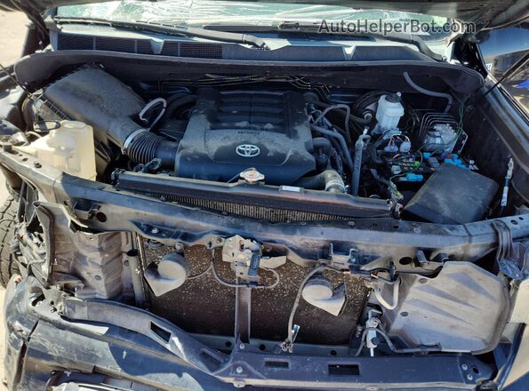 5TFAY5F17KX809175 2019 TOYOTA TUNDRA Black Rear interior view