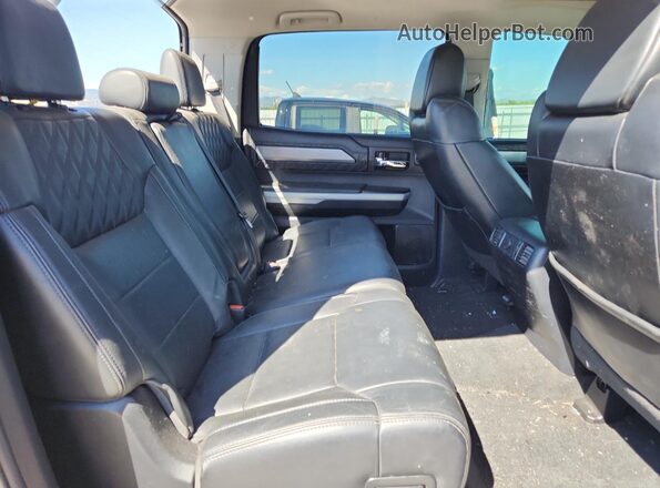 5TFAY5F17KX809175 2019 TOYOTA TUNDRA Black Rear seats view