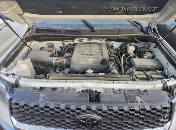 5TFDY5F14LX907384 2020 TOYOTA TUNDRA Белый Вид задней части салона