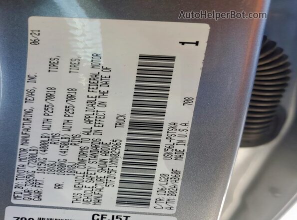 5TFDY5F1XMX029865 2021 TOYOTA TUNDRA Серый Вид подкапотного пространства