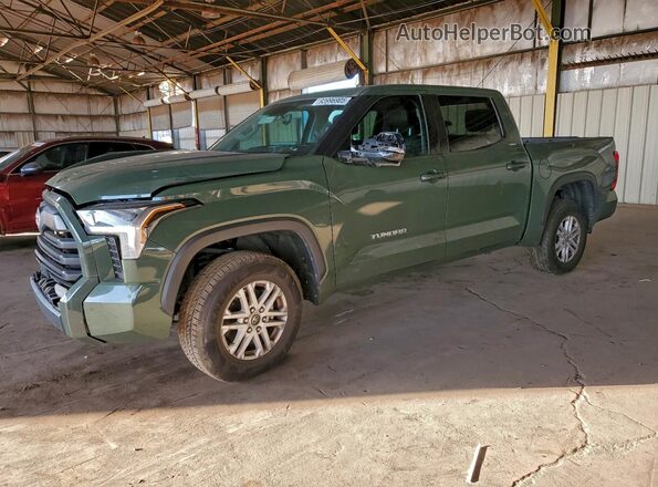 5TFLA5DB0NX009248 2022 TOYOTA TUNDRA Зеленый Передняя левая четверть