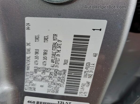 5TFLA5DB1RX184680 2024 TOYOTA TUNDRA Серебряный Вид подкапотного пространства