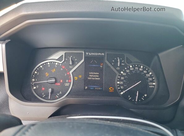 5TFLA5DB2PX115395 2023 TOYOTA TUNDRA Серебряный Вид щитка приборов