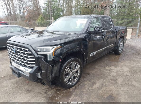 5TFVC5DB2PX030575 2023 TOYOTA TUNDRA HYBRID Black Առջևի ձախ երեք քառորդ տեսարան