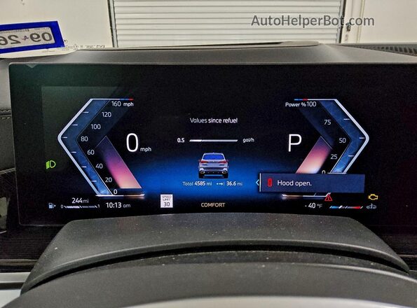 5UX13EU02T9225747 2026 BMW X5 Серый Вид щитка приборов