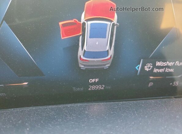 5UX13EU04R9V57665 2024 BMW X5 Серый Вид щитка приборов