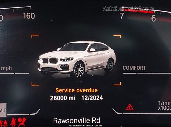 5UX2V1C01L9B85429 2020 BMW X4 Белый 