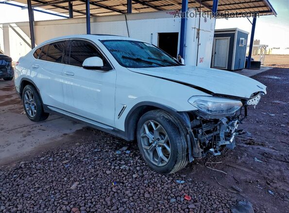 5UX2V1C01M9H34287 2021 BMW X4 White Przód prawy