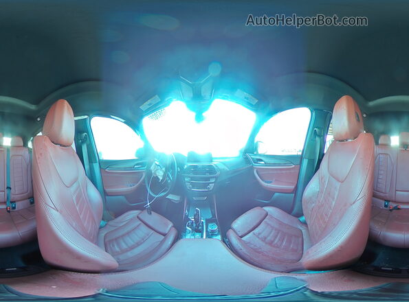 5UX2V1C01M9H34287 2021 BMW X4 White Widok wnętrza 360 stopni