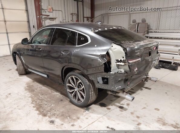 5UX2V1C04M9D87148 2021 BMW X4 Gray Trasero izquierdo