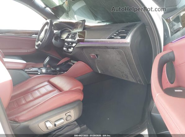 5UX2V1C04M9D87893 2021 BMW X4 Белый Вид салона спереди