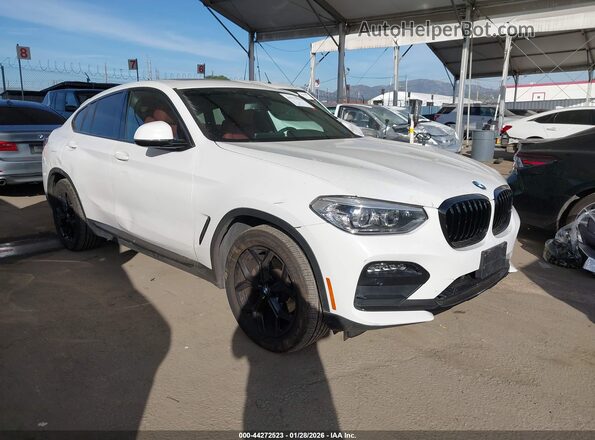 5UX2V1C04M9D87893 2021 BMW X4 Белый Передняя правая четверть