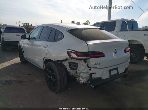 5UX2V1C04M9D87893 2021 BMW X4 Белый Задняя левая четверть