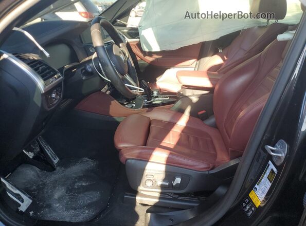 5UX2V5C06M9F85981 2021 BMW X4 Угольный Вид салона спереди