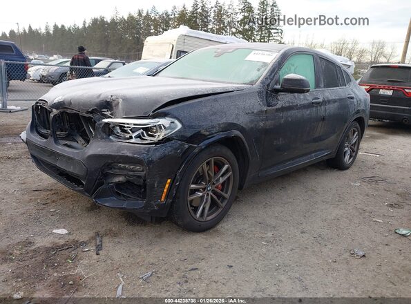 5UX2V5C08M9G49261 2021 BMW X4 Черный Передняя левая четверть