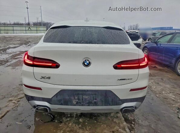 5UX33DT01P9R65977 2023 BMW X4 White Rear view