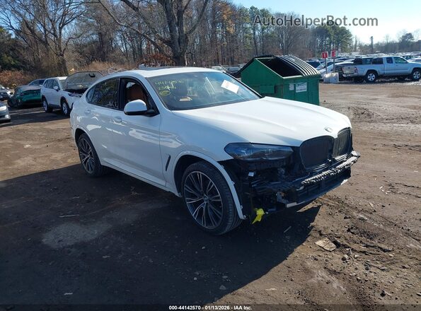 5UX33DT09P9P80799 2023 BMW X4 White Delantero derecho