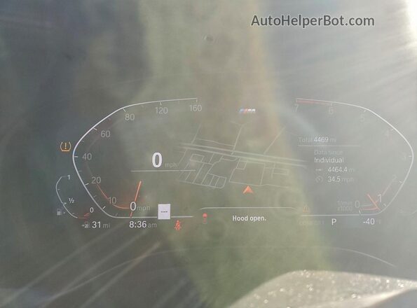 5UX33DT0XS9159354 2025 BMW X4 Черный Вид щитка приборов