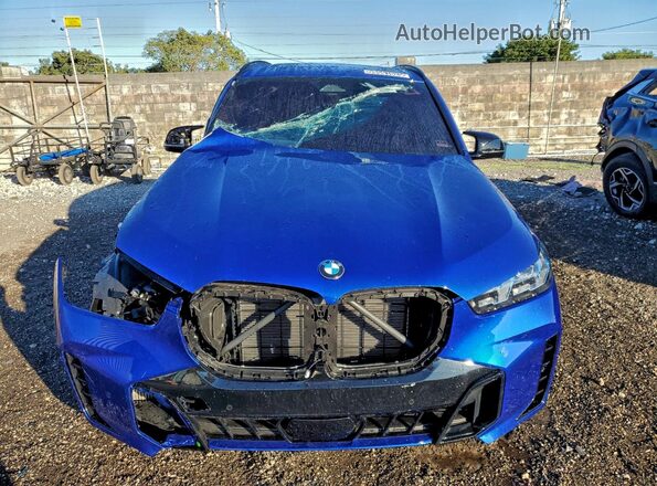 5UX33EU05T9113775 2026 BMW X5 Синий Вид спереди