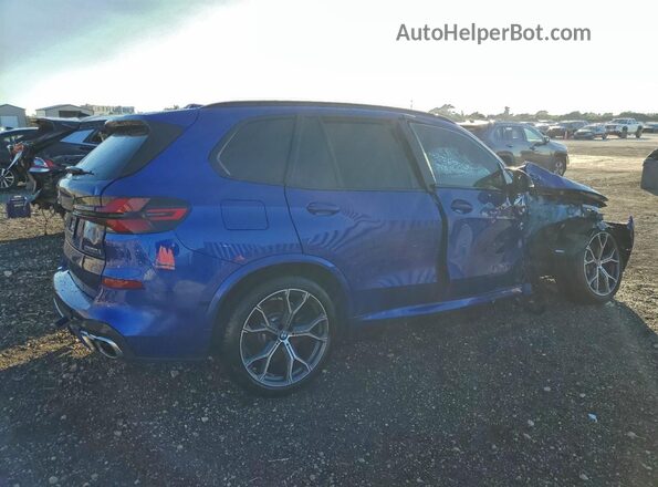 5UX33EU05T9113775 2026 BMW X5 Синий Задняя правая четверть