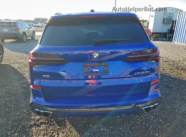 5UX33EU05T9113775 2026 BMW X5 Синий Вид сзади
