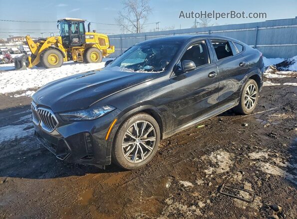 5UX33EX03S9W98284 2025 BMW X6 Черный Передняя левая четверть