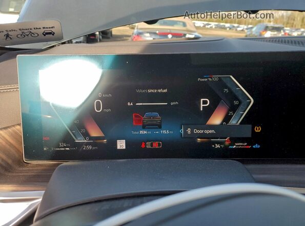 5UX33EX04S9005979 2025 BMW X6 Gray Vista del cuadro de instrumentos