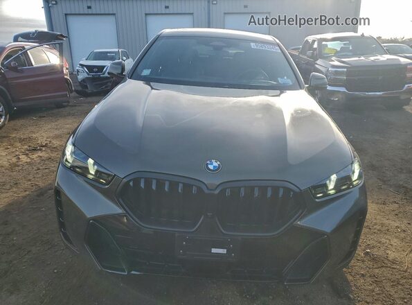 5UX33EX04S9005979 2025 BMW X6 Gray Vista frontal